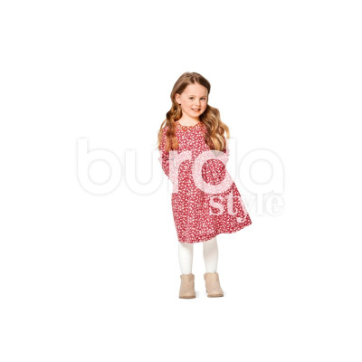 Střih Burda číslo 9350 dětská halenka, šaty