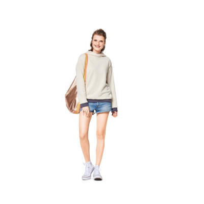 Střih Burda číslo 6406 mikina, mikina s kapucí