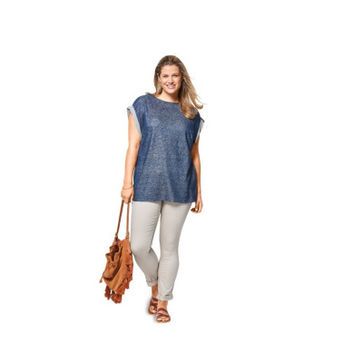 Střih Burda číslo 6445 jednoduché tričko pro plnoštíhlé