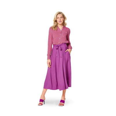 Střih Burda 6341, návod na šití: kolová sukně, kruhová sukně, široká sukně, dlouhá sukně