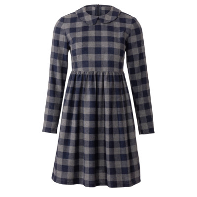 Střih Burda číslo 6265 šaty s límečkem, rolákové šaty, flanelové šaty