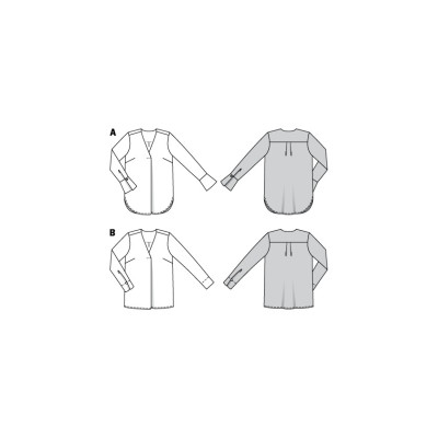 Střih Burda číslo 6278 halenka, košile