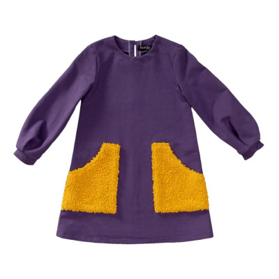 Střih Burda číslo 9310 dětské áčkové šaty, mikinové šaty