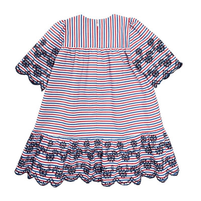 Střih Burda číslo 9305 dětské nabírané áčkové šaty