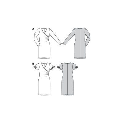 Střih Burda číslo 6211 žerzejové šaty
