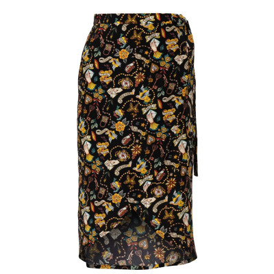 Střih Burda 6200, návod na šití: zavinovací sukně