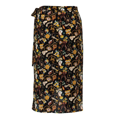 Střih Burda 6200, návod na šití: zavinovací sukně