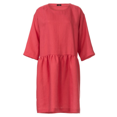 Střih Burda 6139, návod k šití: tunikové šaty, lněné šaty, tunika s páskem