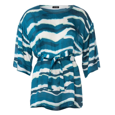 Střih Burda 6139, návod k šití: tunikové šaty, lněné šaty, tunika s páskem