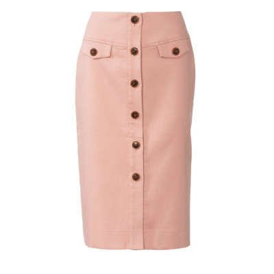 Střih Burda 6137, návod na šití: úzká sukně s knoflíkovou légou, džínová sukně