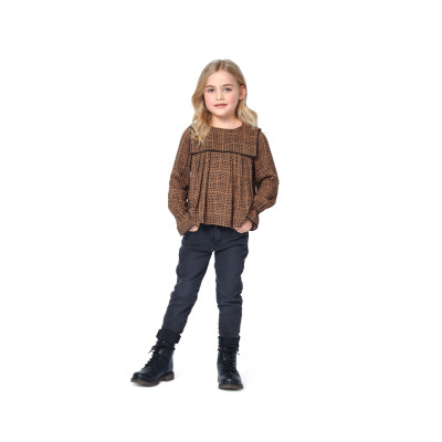 Střih Burda 9274, návod k šití: dětská halenka, halenkové šaty