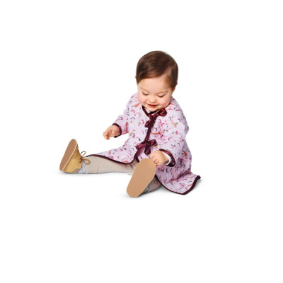 Střih Burda 9270, návod k šití: dětský kabát s kapucí, kabát se zavazováním