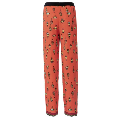 Střih Burda 6085, návod k šití: rovné kalhoty s gumou v pase