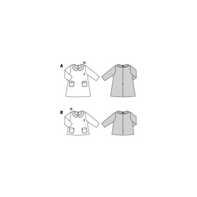 Střih Burda 9262, návod k šití: dívčí áčkové šaty a tričko s límečkem