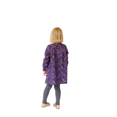 Střih Burda 9260, návod k šití: dívčí nabírané šaty a halenka