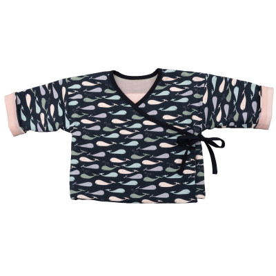 Střih Burda 9257, návod k šití: zavinovací tričko, tepláčky, čelenka a capáčky