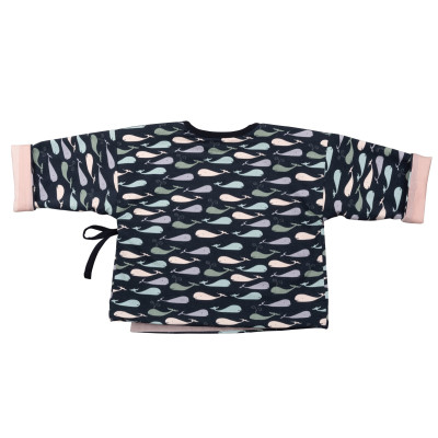 Střih Burda 9257, návod k šití: zavinovací tričko, tepláčky, čelenka a capáčky