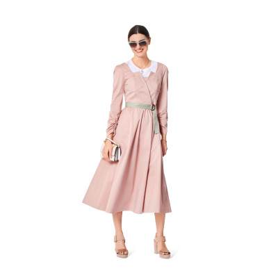 Střih Burda 6042, návod k šití: šaty v retro stylu