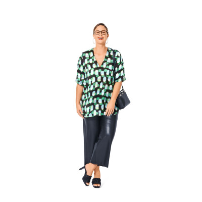 Střih Burda 6038, návod k šití: šaty se stahováním v pase, halenka