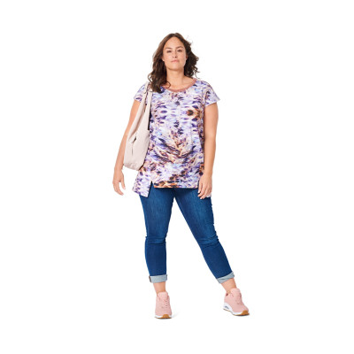 Střih Burda 6037, návod k šití: volná halenka