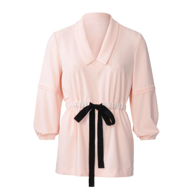 Střih Burda 6030, návod k šití: šaty s gumou v pase, halenka