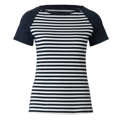 Střih Burda 6028, návod k šití: tričko s kontrastními rukávy