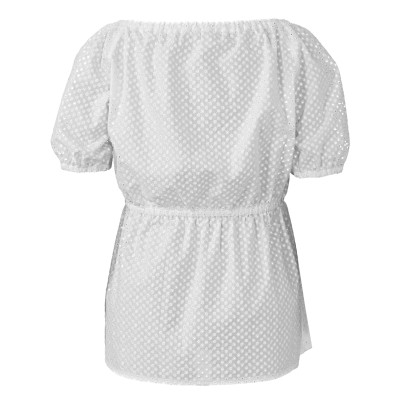 Střih Burda 6016, návod k šití: halenkové šaty s gumou v pase, halenka