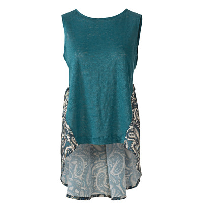 Střih Burda 6013, návod k šití: volné tričko, top s delším zadním dílem