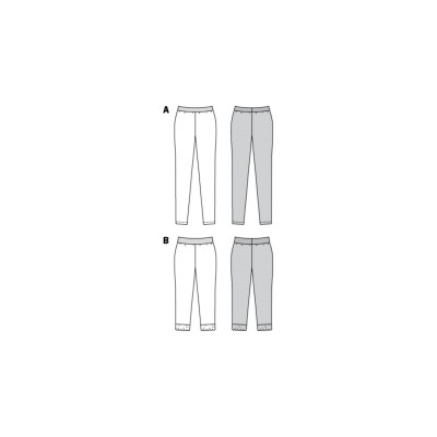 Střih Burda 6011, návod k šití: sportovní legíny