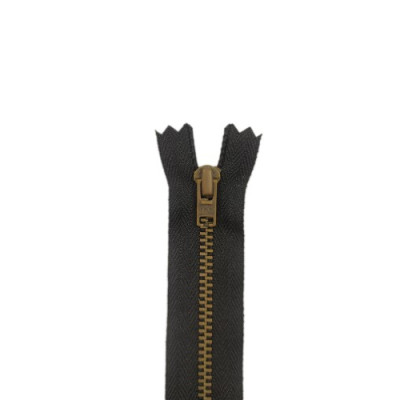 YKK zip kovový nedělitelný, černá