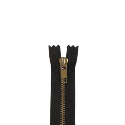 YKK zip kovový nedělitelný, černá