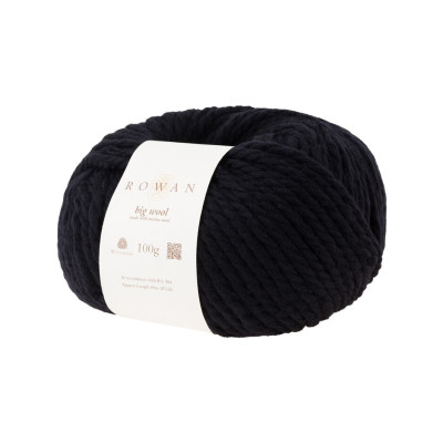 Big Wool 100g černá - Black -008