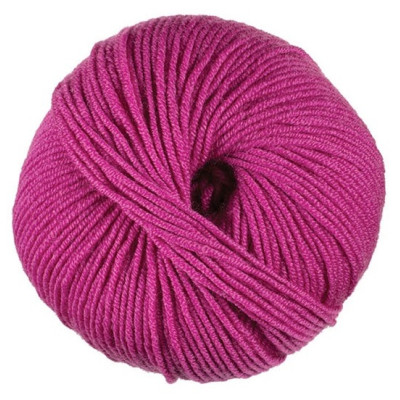 100% vlněná příze merino WOOLLY od DMC 50g, fuchsiová