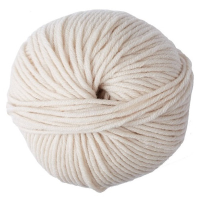 100% vlněná příze merino WOOLLY 5 od DMC 50g, krémová