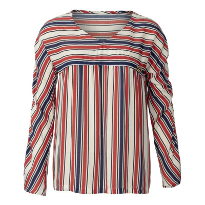 Střih Burda 5980, návod k šití: šaty s límečkem, volná halenka