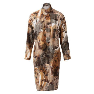 Střih Burda 5973, návod k šití: halenkové šaty se šálovým límcem, halenka