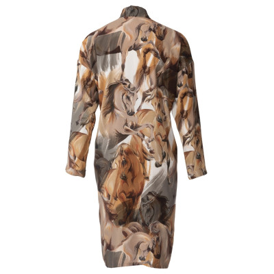 Střih Burda 5973, návod k šití: halenkové šaty se šálovým límcem, halenka