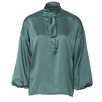 Střih Burda 5973, návod k šití: halenkové šaty se šálovým límcem, halenka