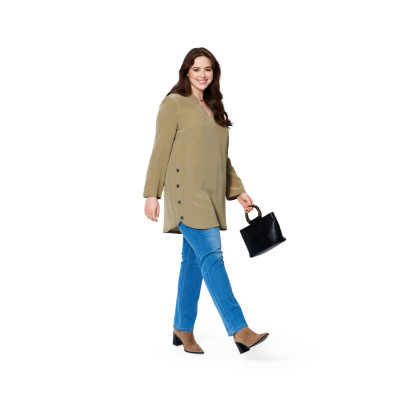 Střih Burda 5953, návod k šití: tunika, tunikové šaty