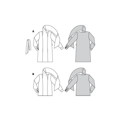 Střih Burda 5947, návod k šití: šaty se šálovým límcem, halenka