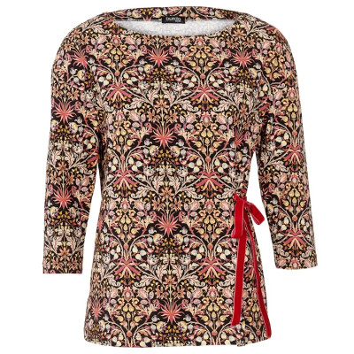 Střih Burda 5940, návod k šití: tričko se zavazováním na boku, mikina, svetr