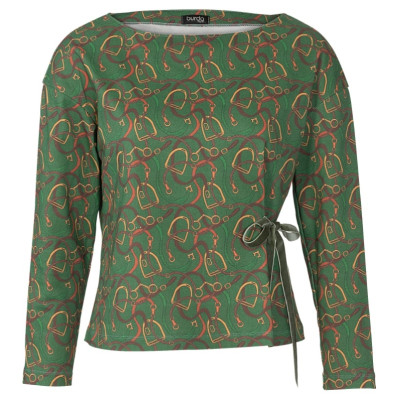 Střih Burda 5940, návod k šití: tričko se zavazováním na boku, mikina, svetr