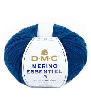 Příze s merino vlnou MERINO ESSENTIEL 3 od DMC 50g, královská modrá