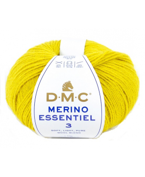 Příze s merino vlnou MERINO ESSENTIEL 3 od DMC 50g, žlutá