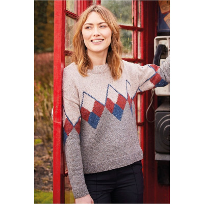 Tvídová příze s merino vlnou MERINO ESSENTIEL 4 TWEED od DMC 50g, krémová