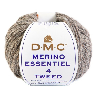 Tvídová příze s merino vlnou MERINO ESSENTIEL 4 TWEED od DMC 50g, béžovošedá